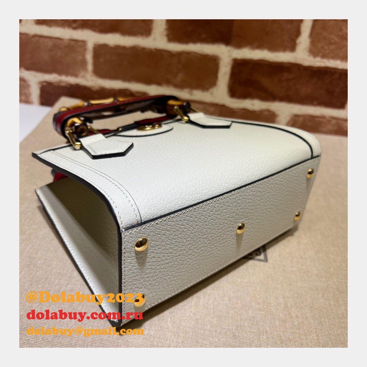Gucci designer replica 702732 Diana mini tote bag leather