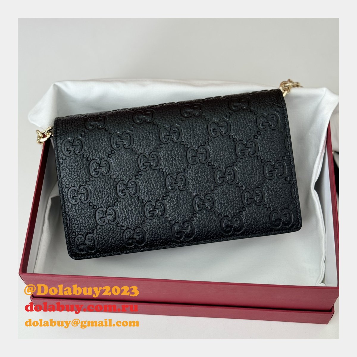 1:1 Mirror Gucci GG Emblem Super 818705 Shoulder Inspired Bag