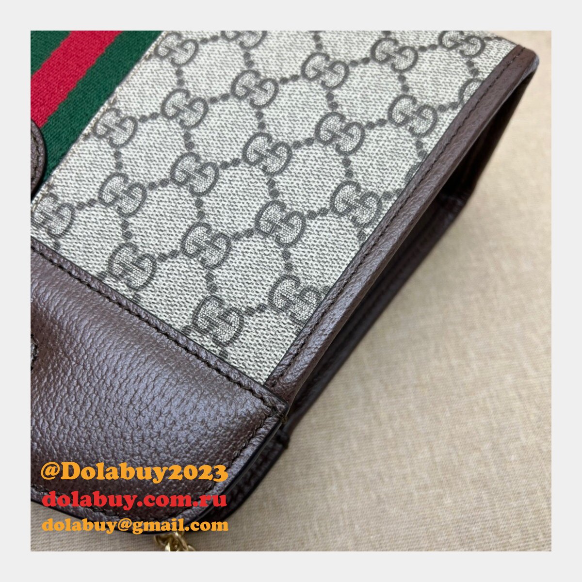 G*u*i 1:1 replica 693724 ophidia small tote with web top handle bag