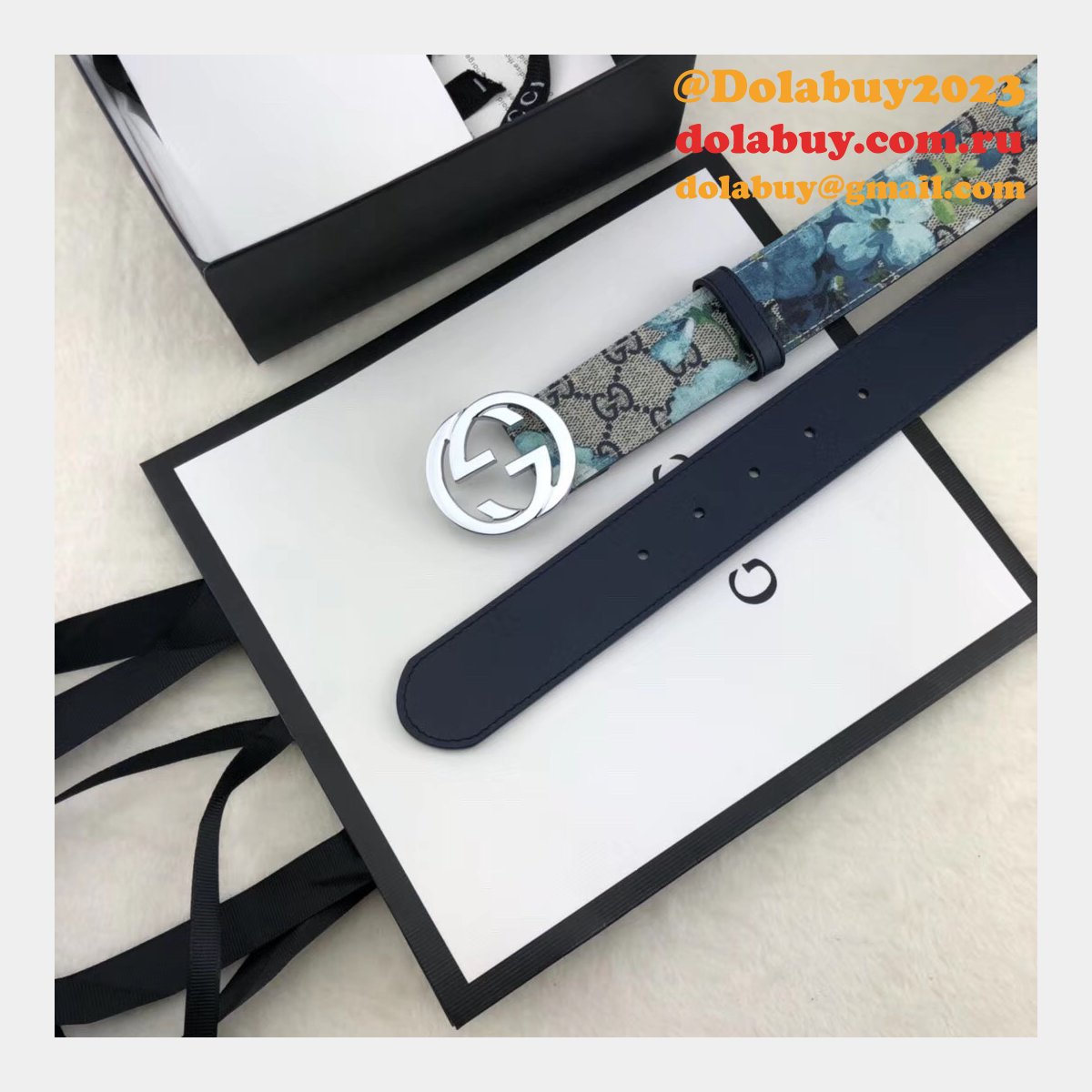 G*u*i belt with double g buckle 38mm-1 top quality