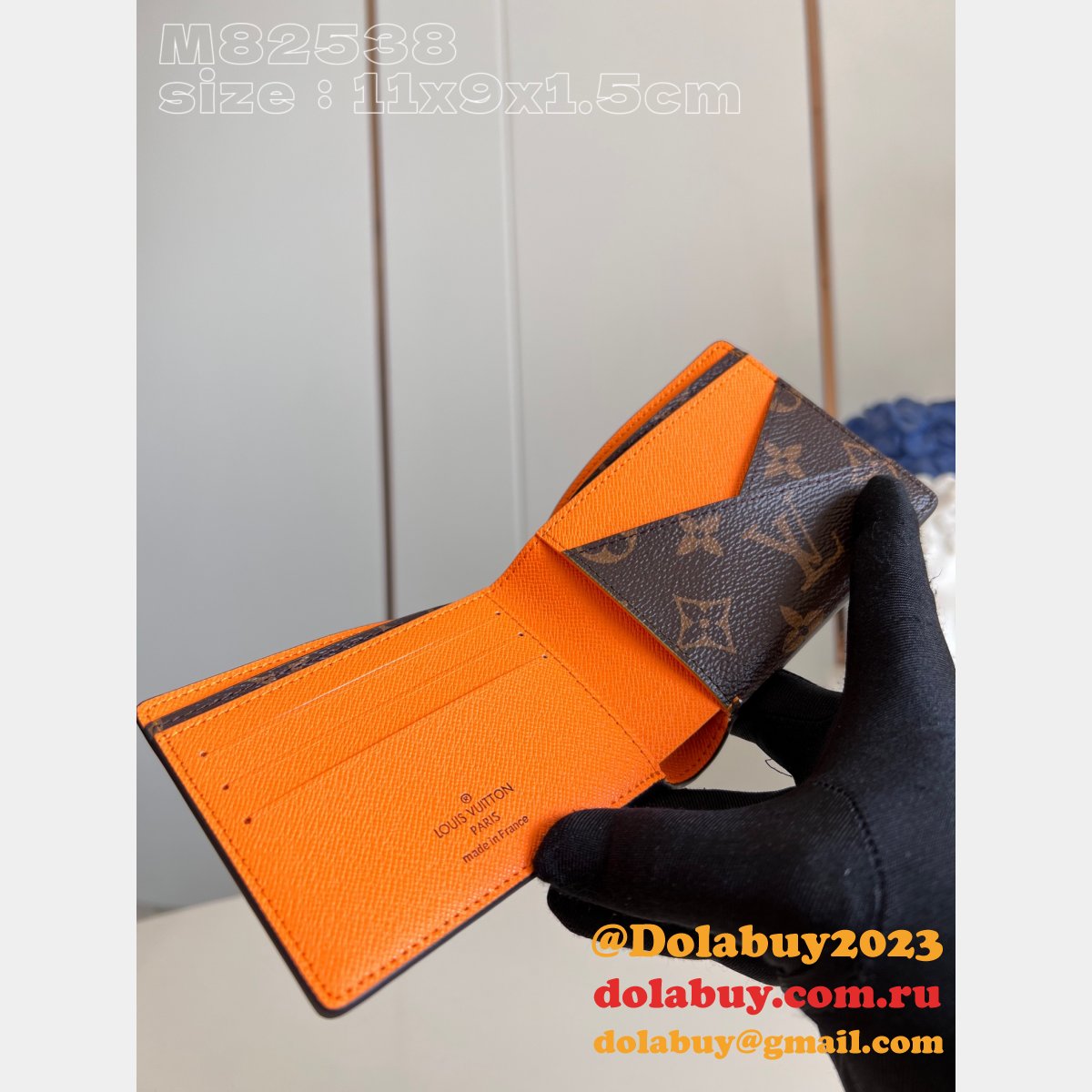 Designer M82538 M82955 M82551 Brazza Pocket Organizer Multiple LV Wallet