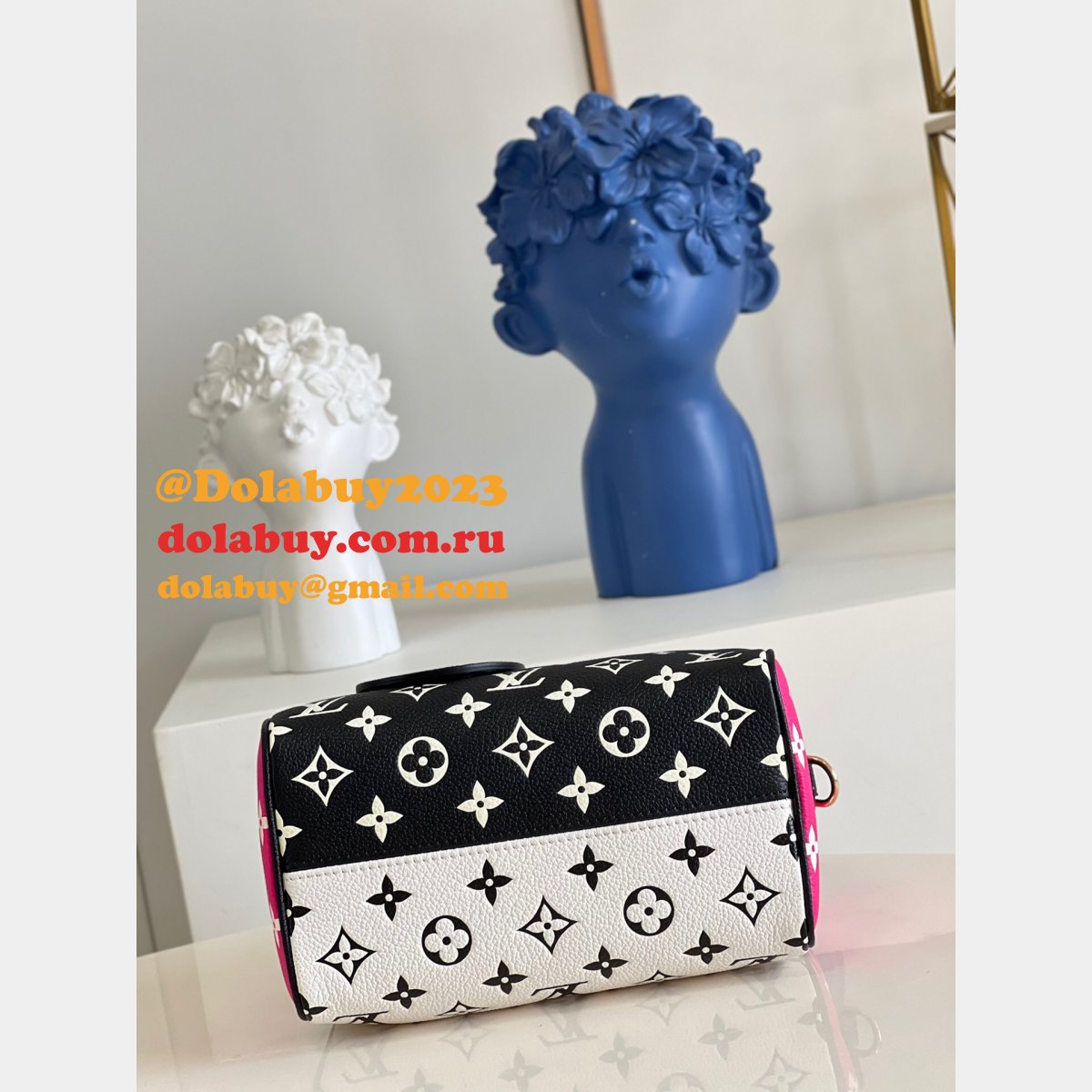 Louis Vuitton Replica M46088 Speedy Bandoulière 20 Monogram Empreinte Leather Bag