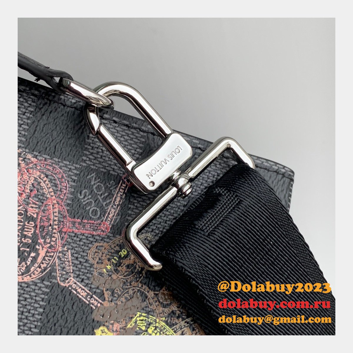 Louis Vuitton 7 Star AAA+ N64608 Gaston Wearable Wallet Damier Graphite Canvas