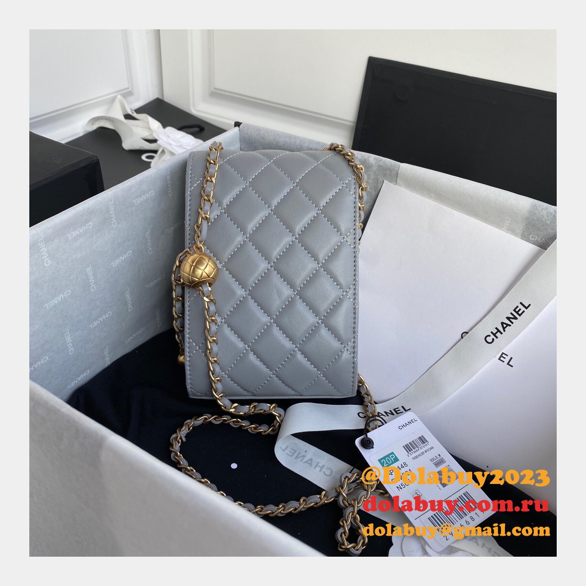 Knockoff CC Shoulder For Phone Small Leather Bag
