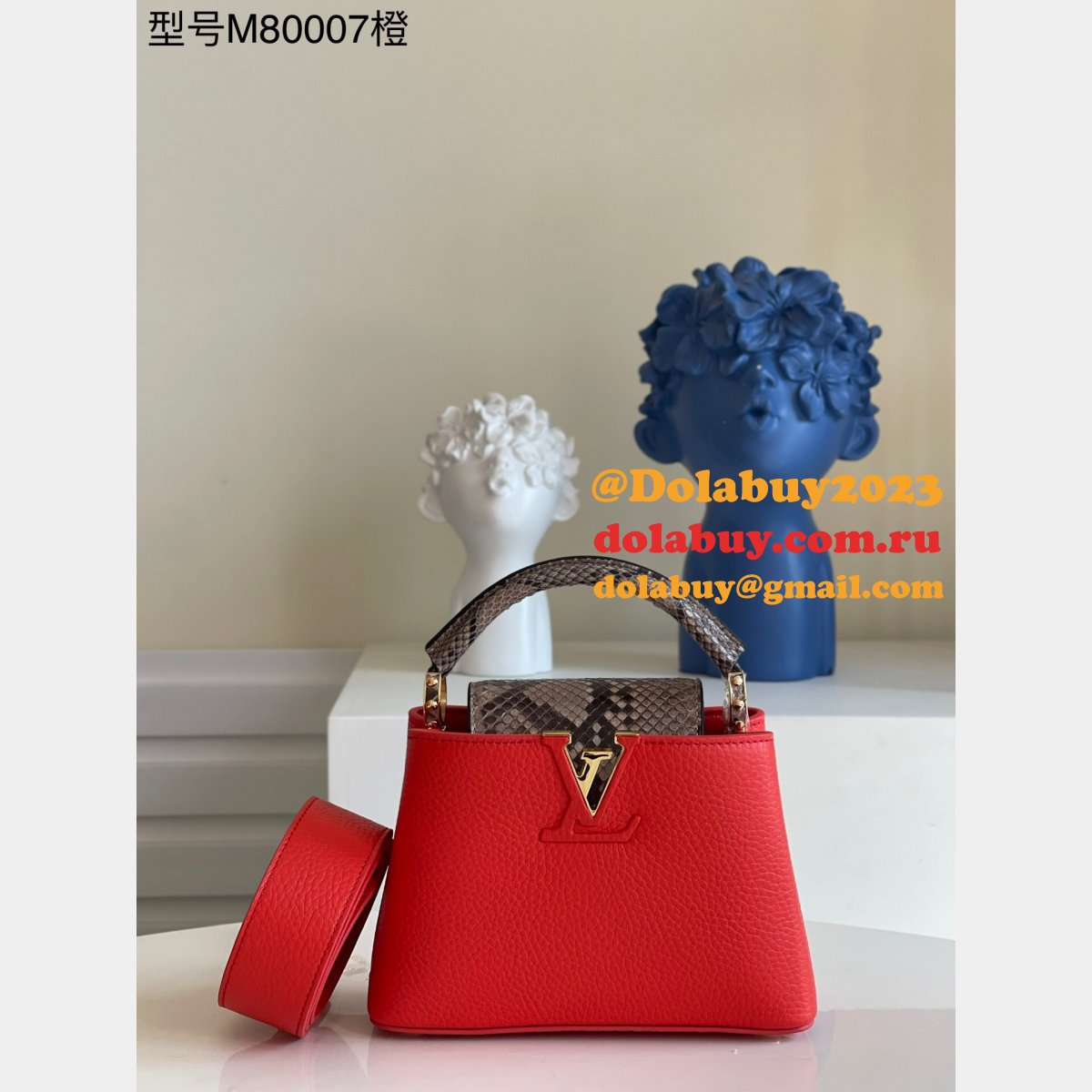 Where To Buy Fake Louis Vuitton Capucines M80007/M80421/M80041 Taurillon Bag