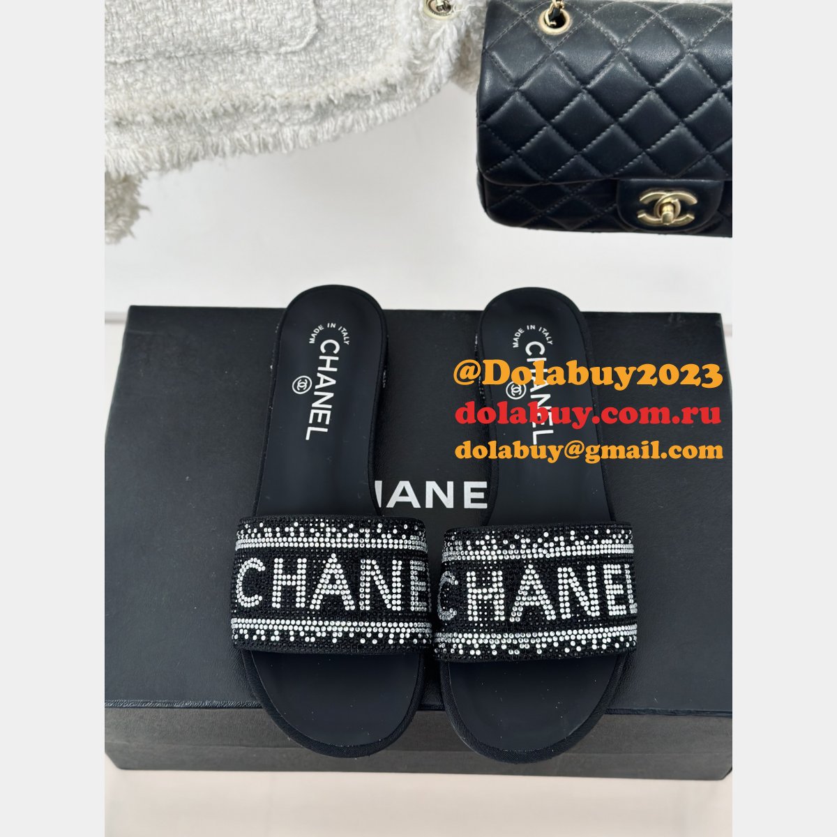 Slippers Heel Flat 6CM Replica Designer Shoes Online Store