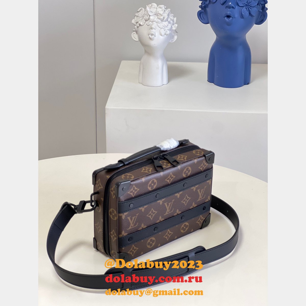 Perfect Louis Vuitton AAA M45935 Handle Soft Trunk Monogram Macassar Canvas