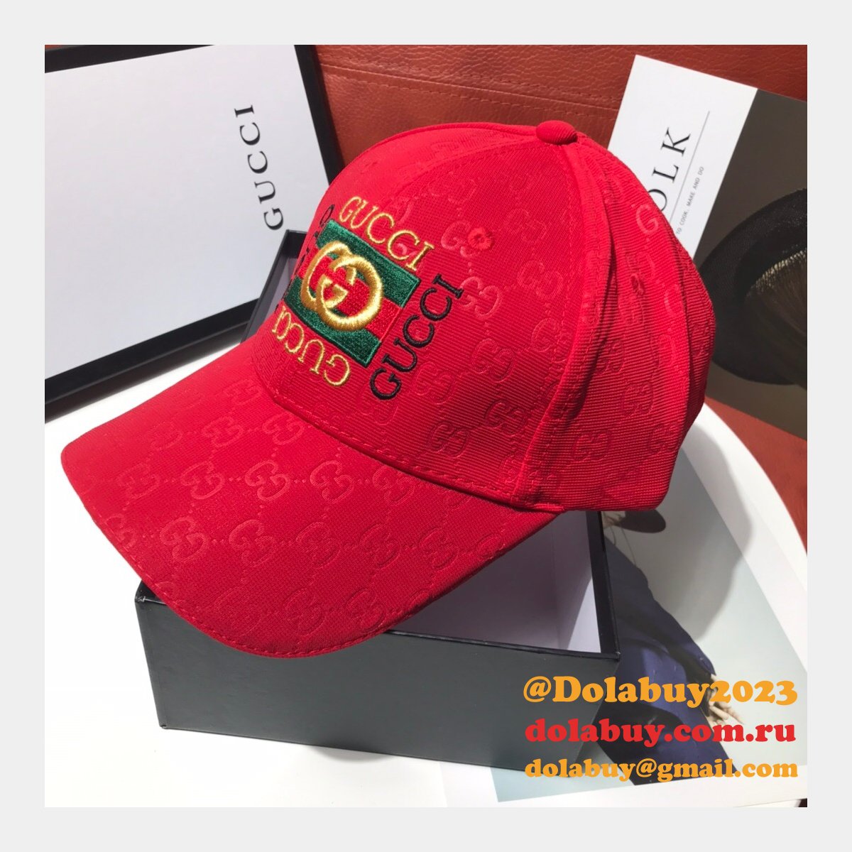 AAA+ Gucci Palace classic pattern simple embroidery logo hats