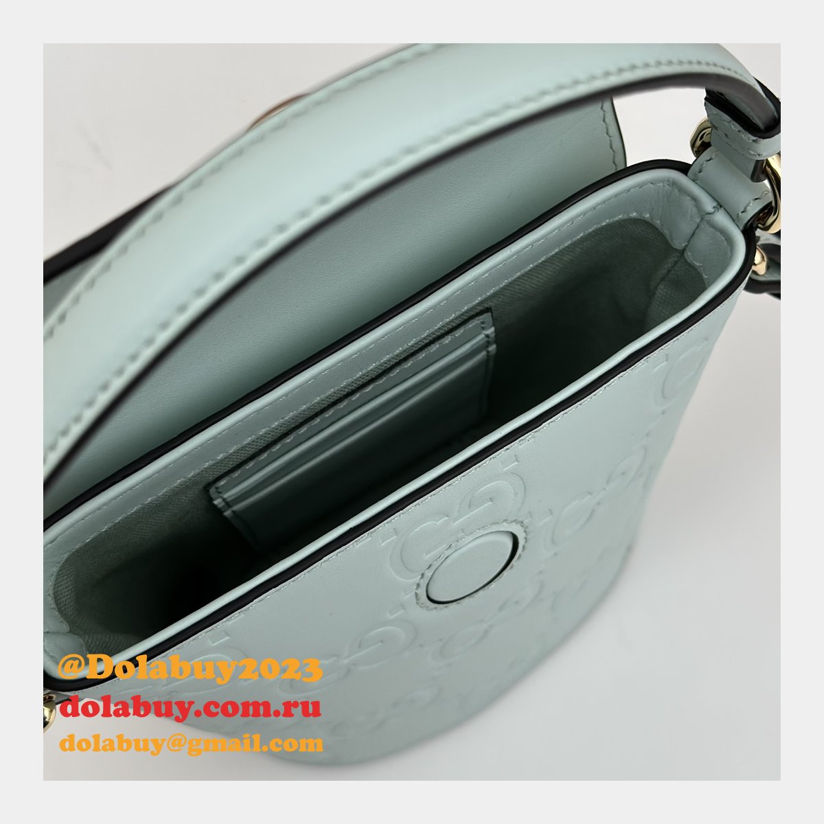 G*u*i 772795 uk embossed top handle replicas shoulder bag