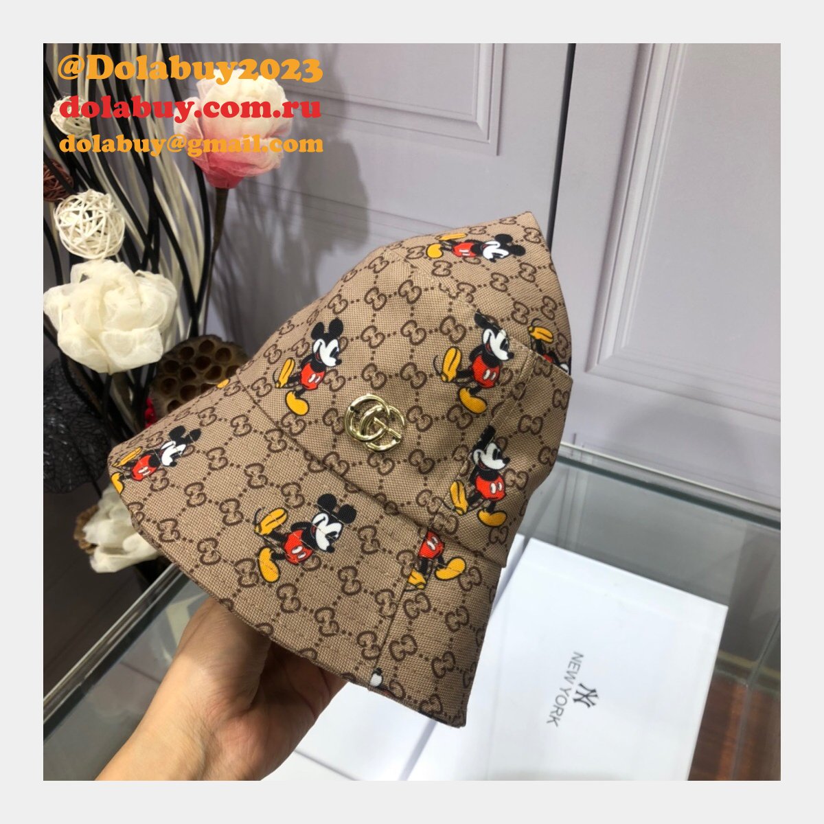 7 Star Gucci Mickey fisherman hat
