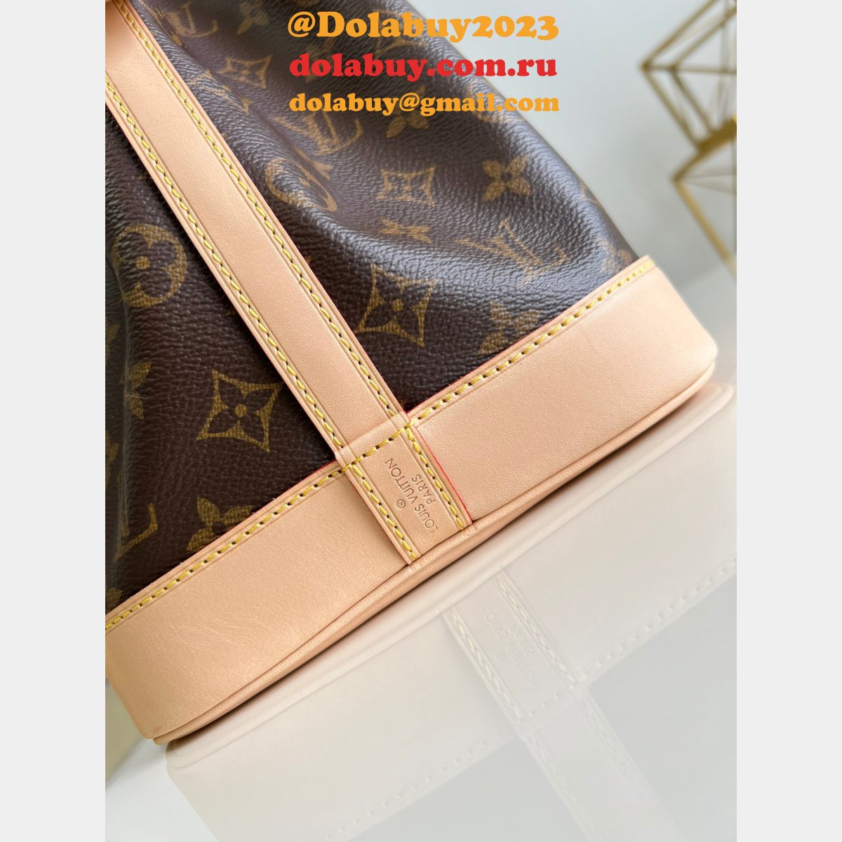 Louis Vuitton Fake M40818 Petit Noé Monogram Luxury Brown
