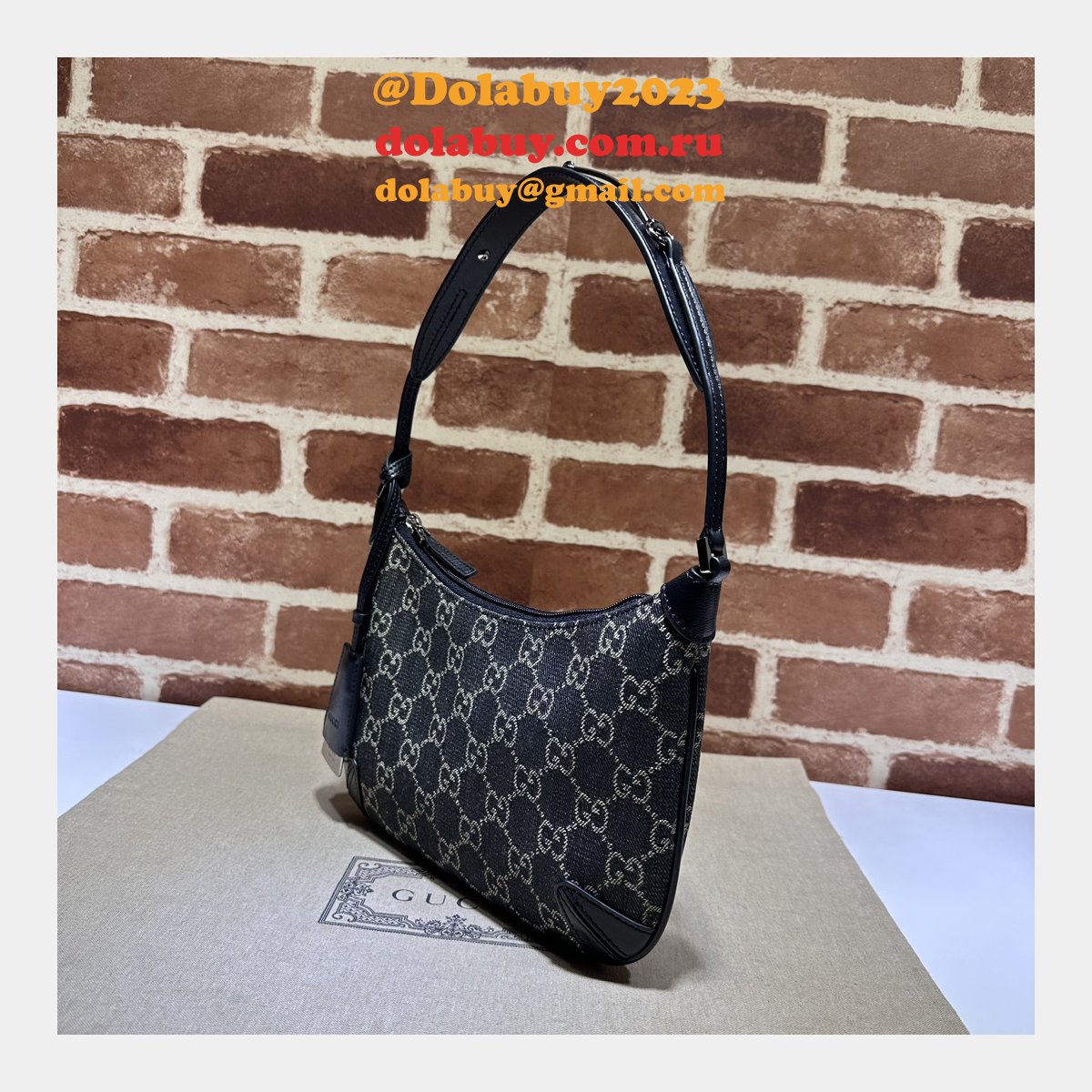 high quality horsebit G*u*i duplicate 774719 black bags