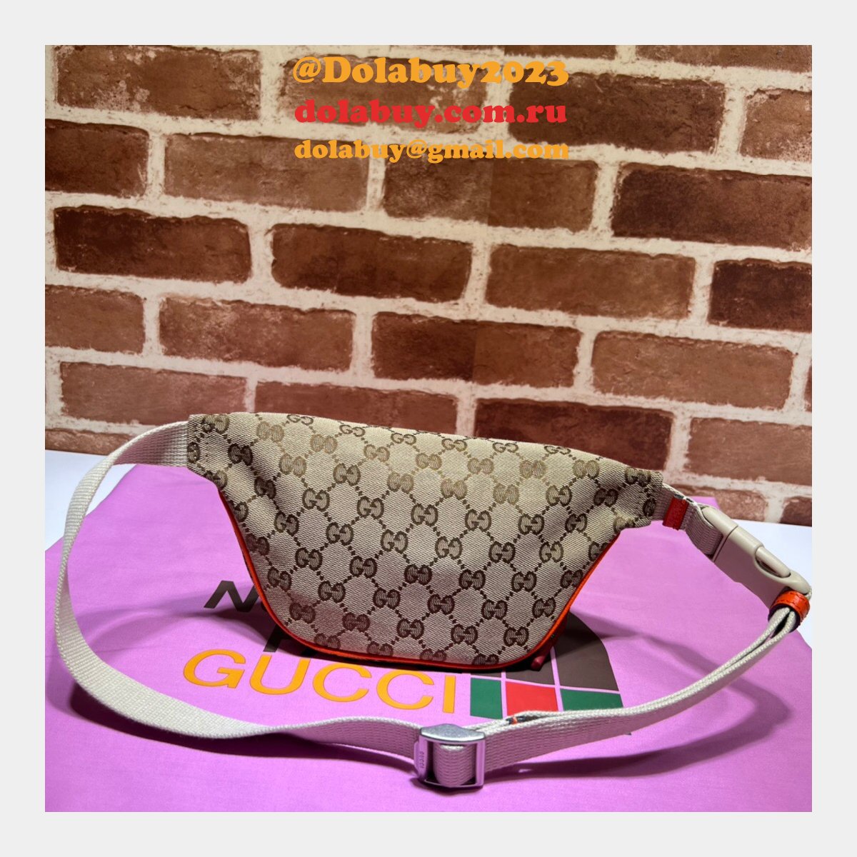 Cheap Replica Gucci 650299 Face X Gucci Belt Bag
