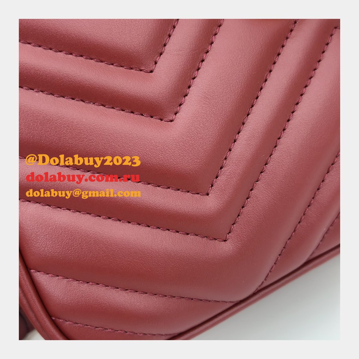 Gucci Perfect Knockoff Luxury 447632 GG Marmont Small Matelassé Shoulder Red Bag