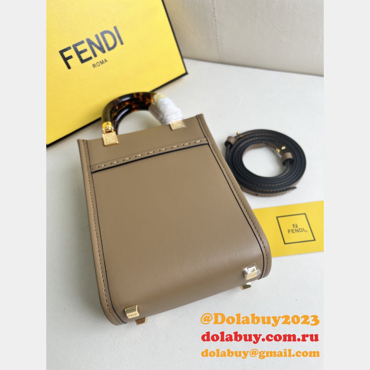 7 Star FENDI ROMA Sunshine mini handbag