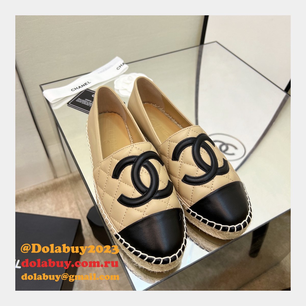 Wholesale 1:1 Mirror CC ESPADRILLES SHOES