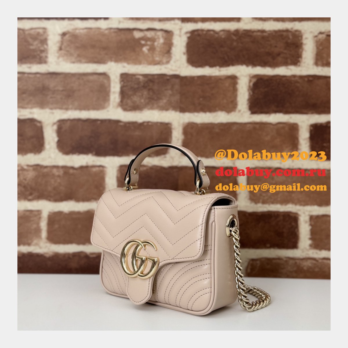 Gucci Luxury 1:1 GG Marmont 811238 Copy Bags