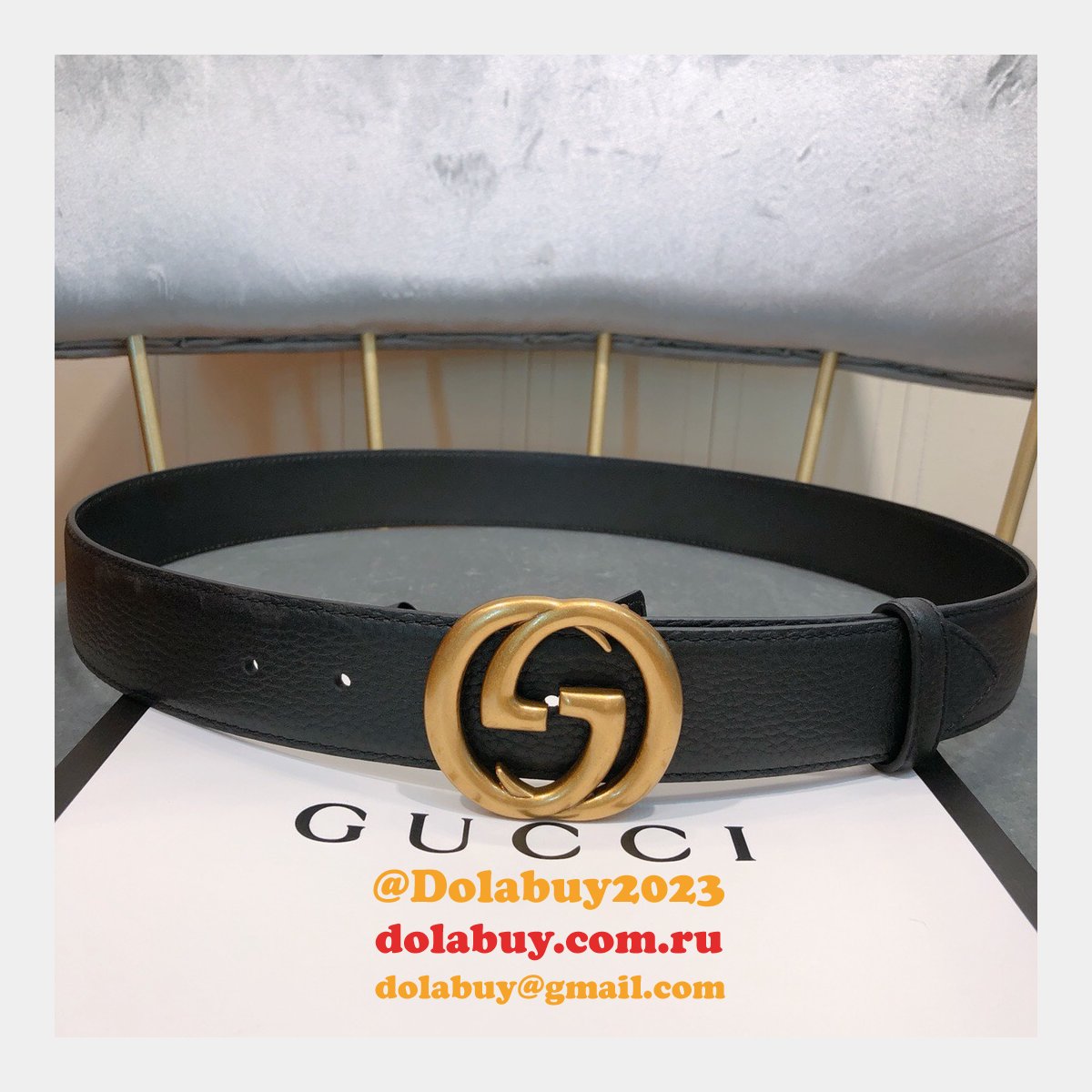 G*u*i belt with double g buckle 20mm,30mm,40mm black luxury