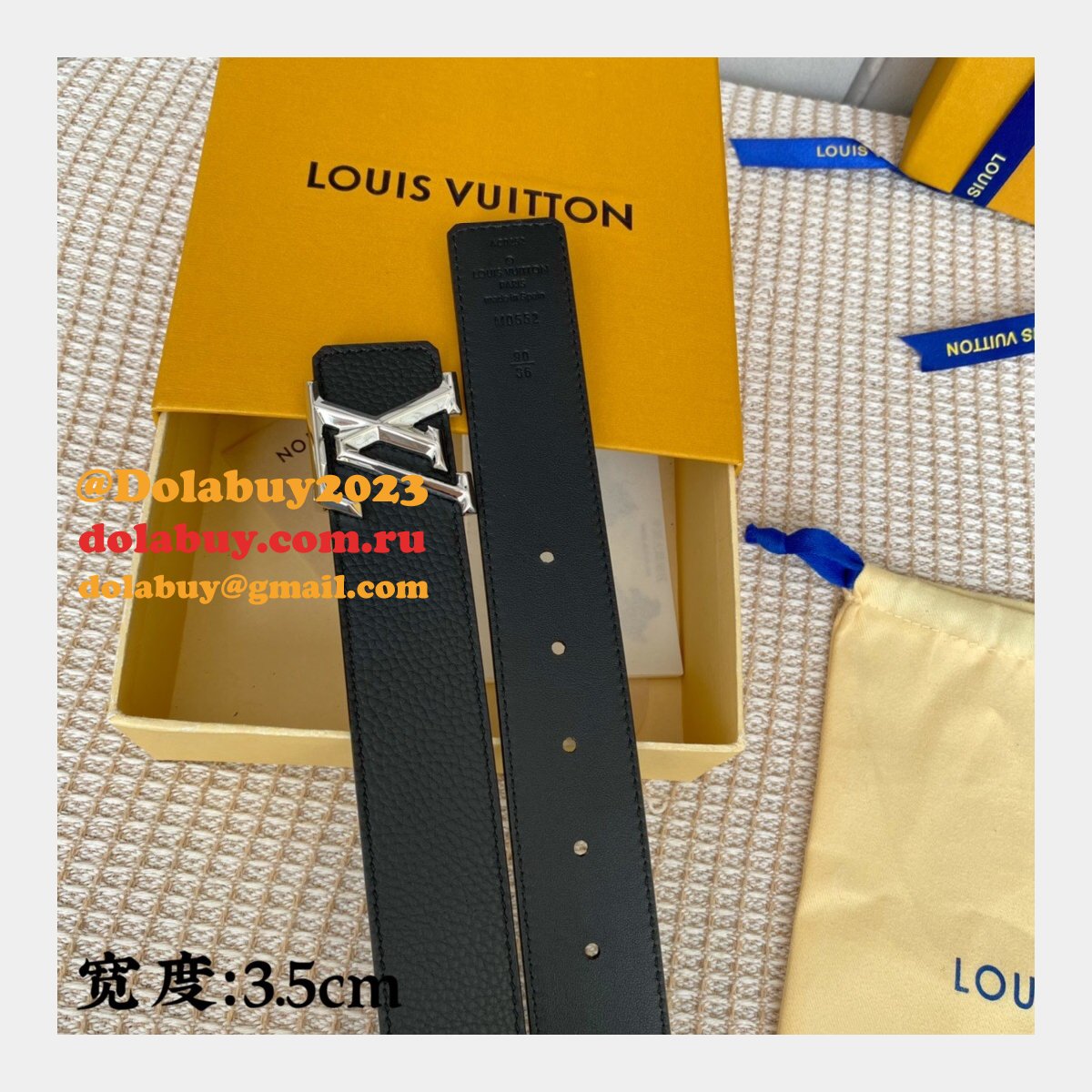 The Best Price High Quality Replica Louis Vuitton 35mm Belts