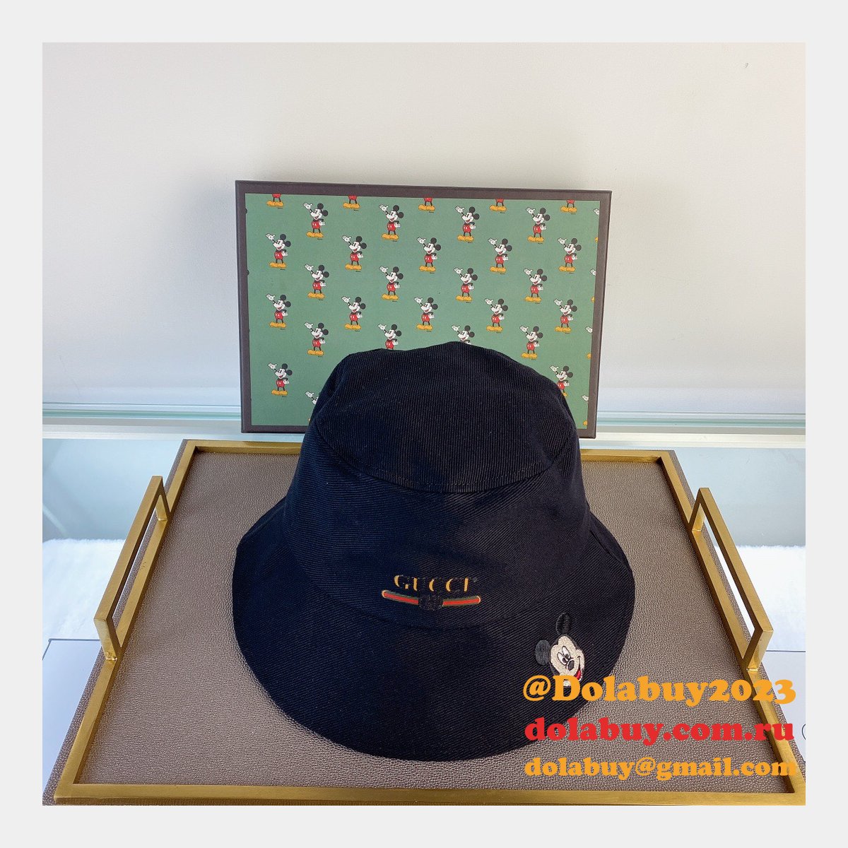 Cheap Gucci Mickey fisherman hat