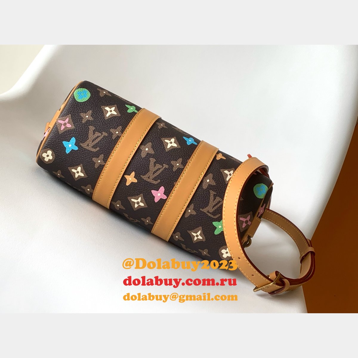 7 Star LOUIS VUITTON M24849 Keepall 25 Monogram Eclipse Reverse BAG