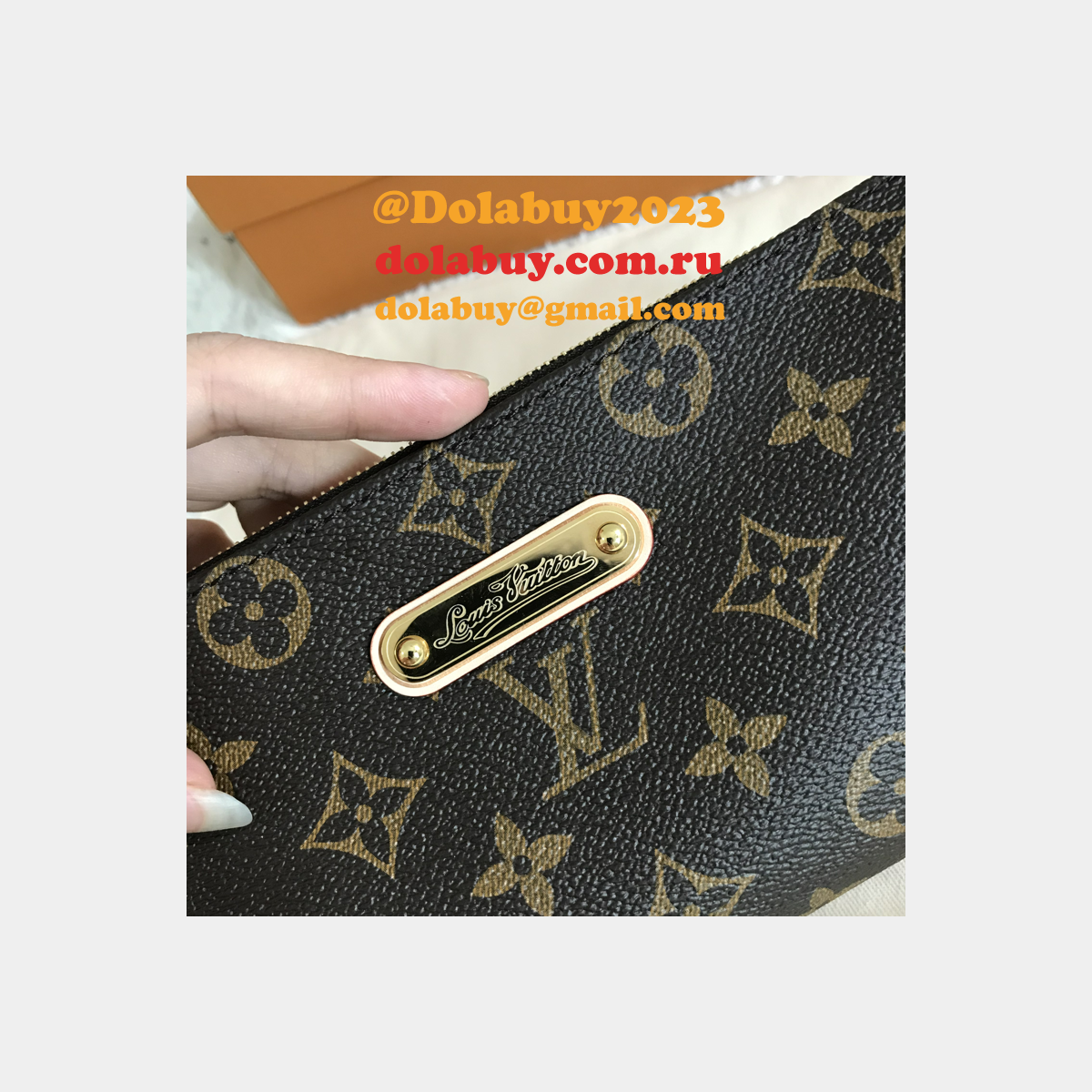 Louis Vuitton EVA Clutch Monogram in Brown Fake M95567 Bag