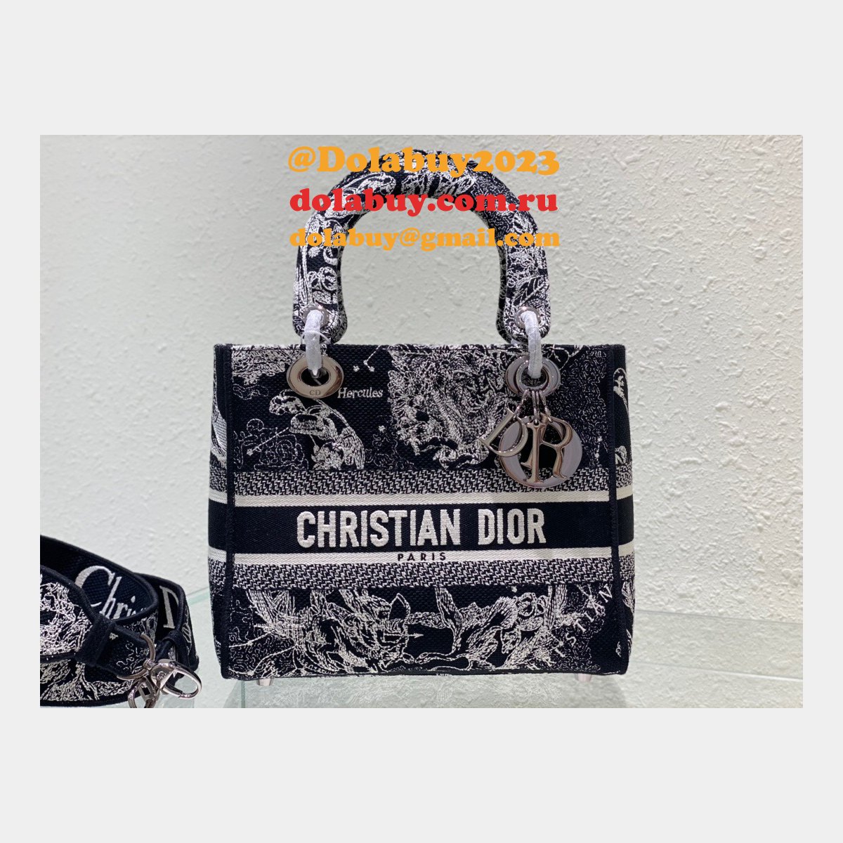 Leather Lady Dior 24cm Luxury Replica Brand Designer Bags