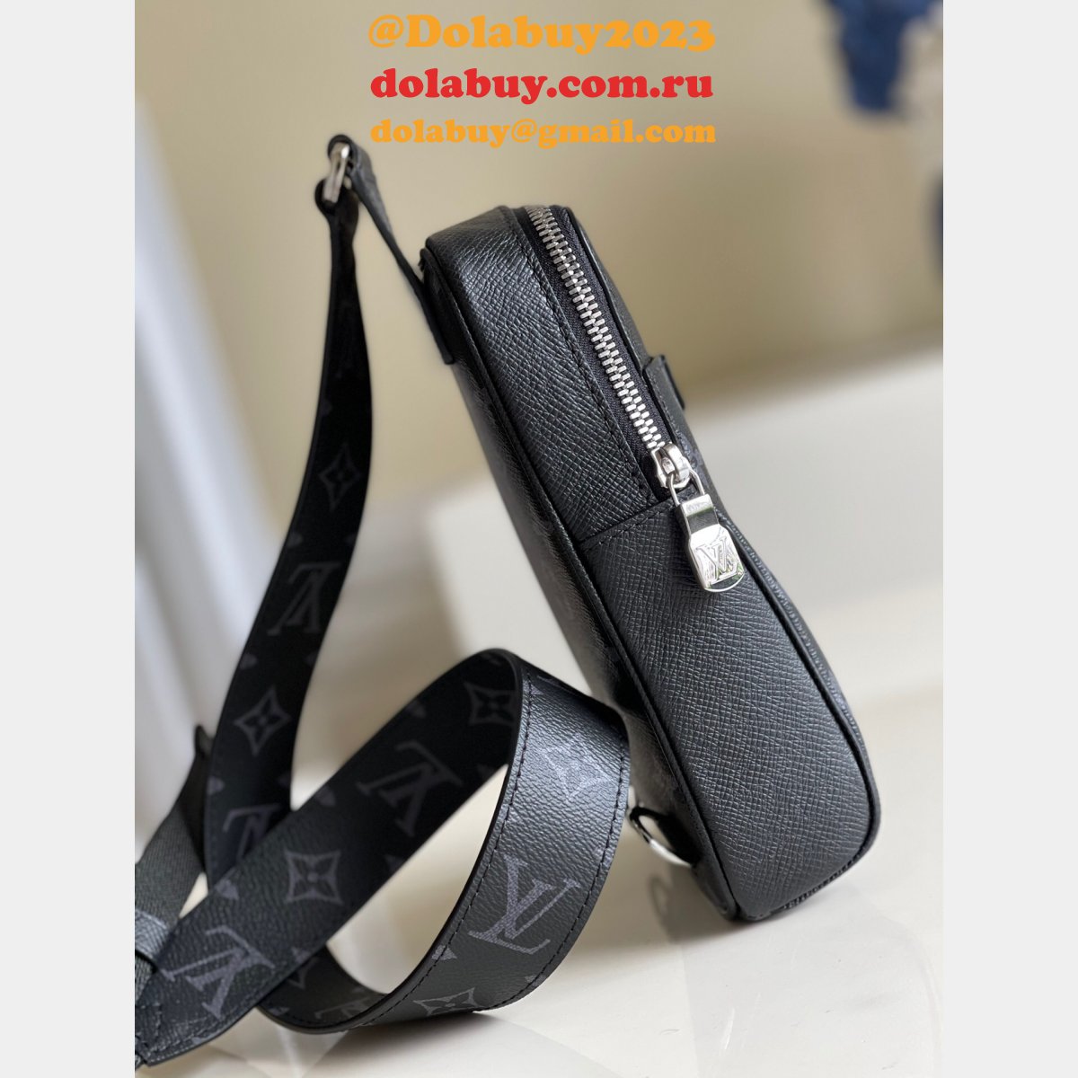 Louis Vuitton Fake Outdoor Slingbag K45 M30741 Black Bags