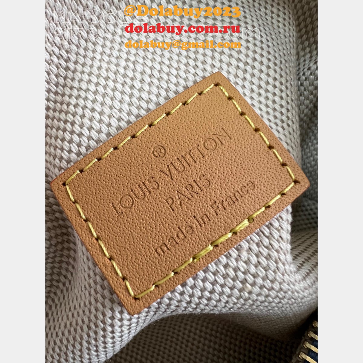 Louis Vuitton Inspired N40682 Nano Speedy Damier Denim 3D Blue Denim