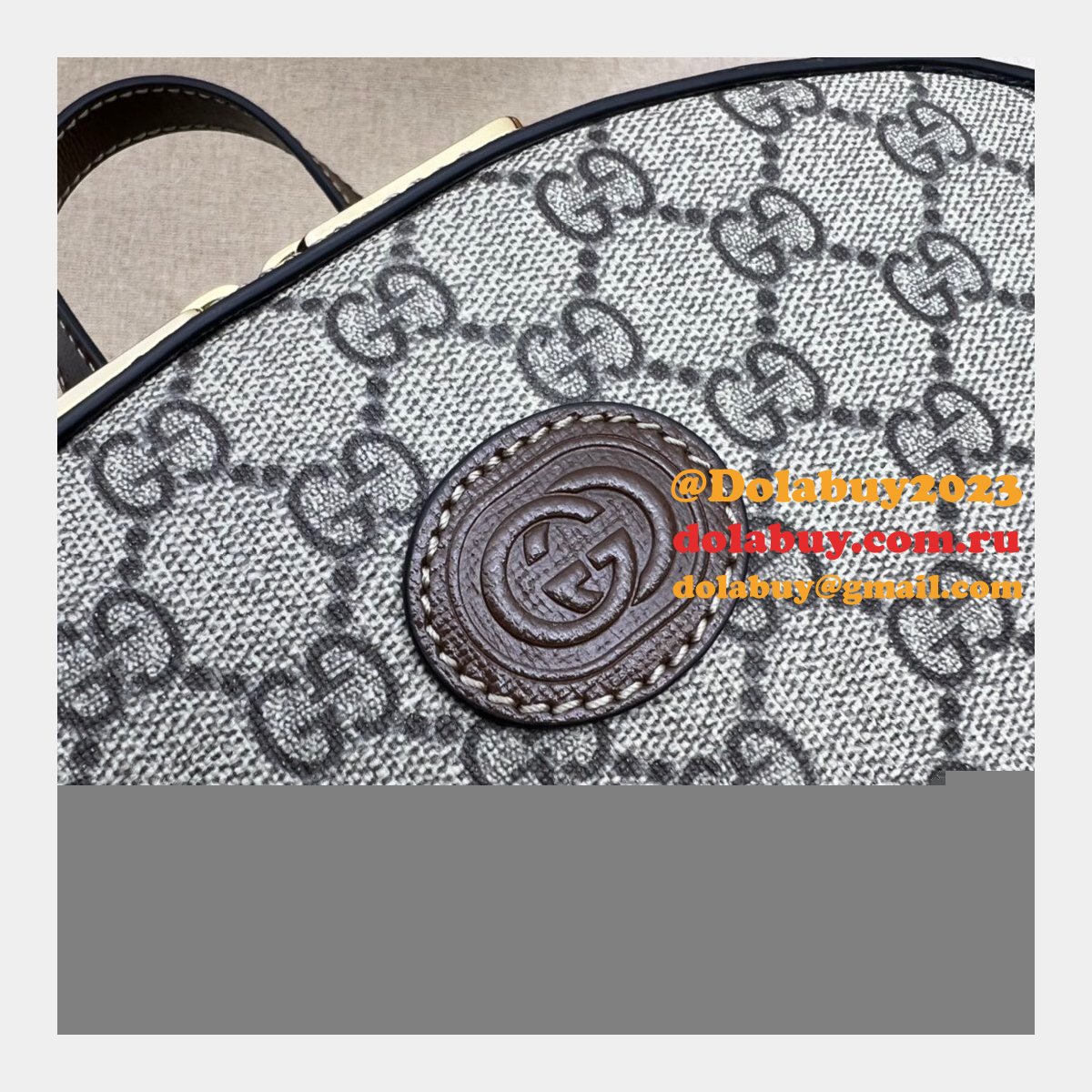 Seller Gucci Dolabuy Fake Backpack 704017 Interlocking G Ebony Supreme