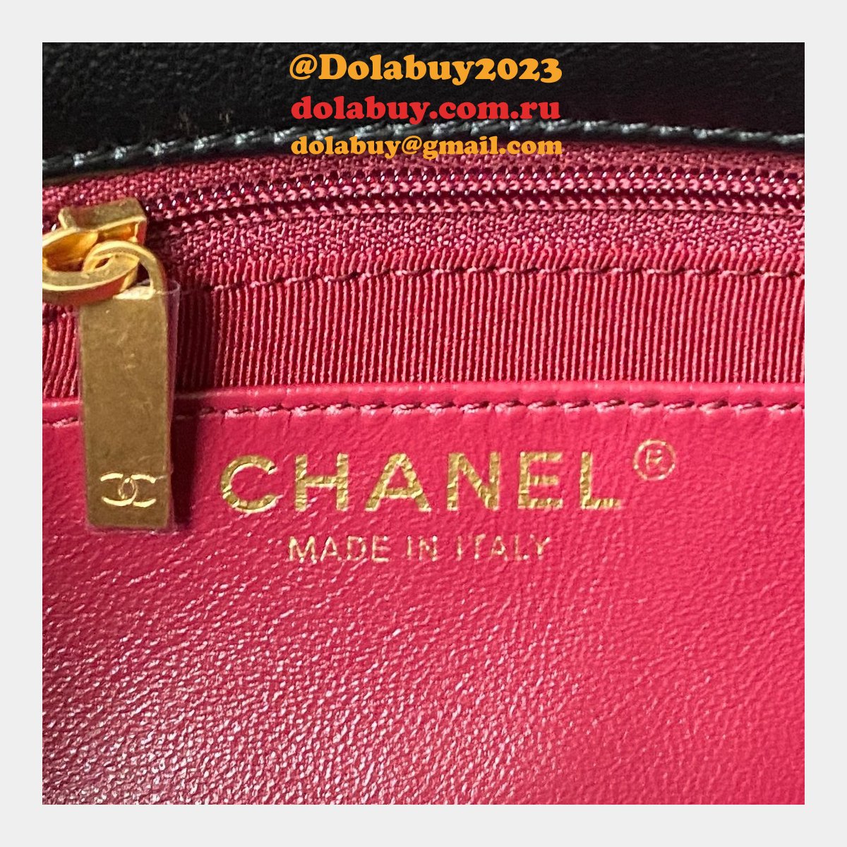 Perfect Copy Top Quality AS4012 Flap Black Replica Bag