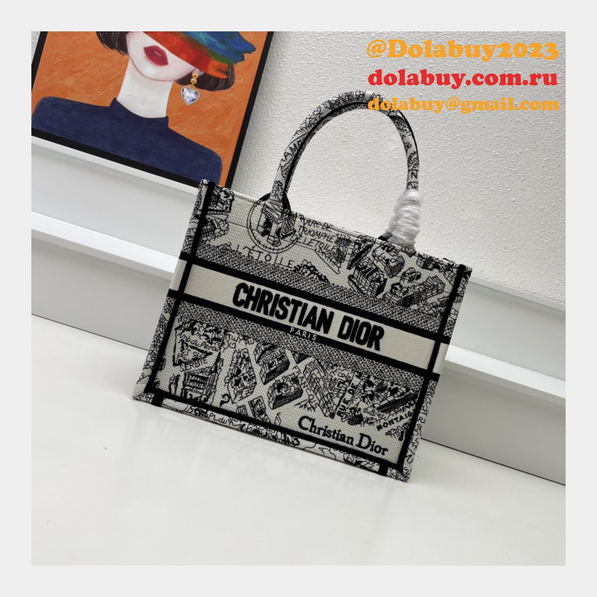 High Quality DIOR BOOK TOTE CHEAP REPLICA BAG