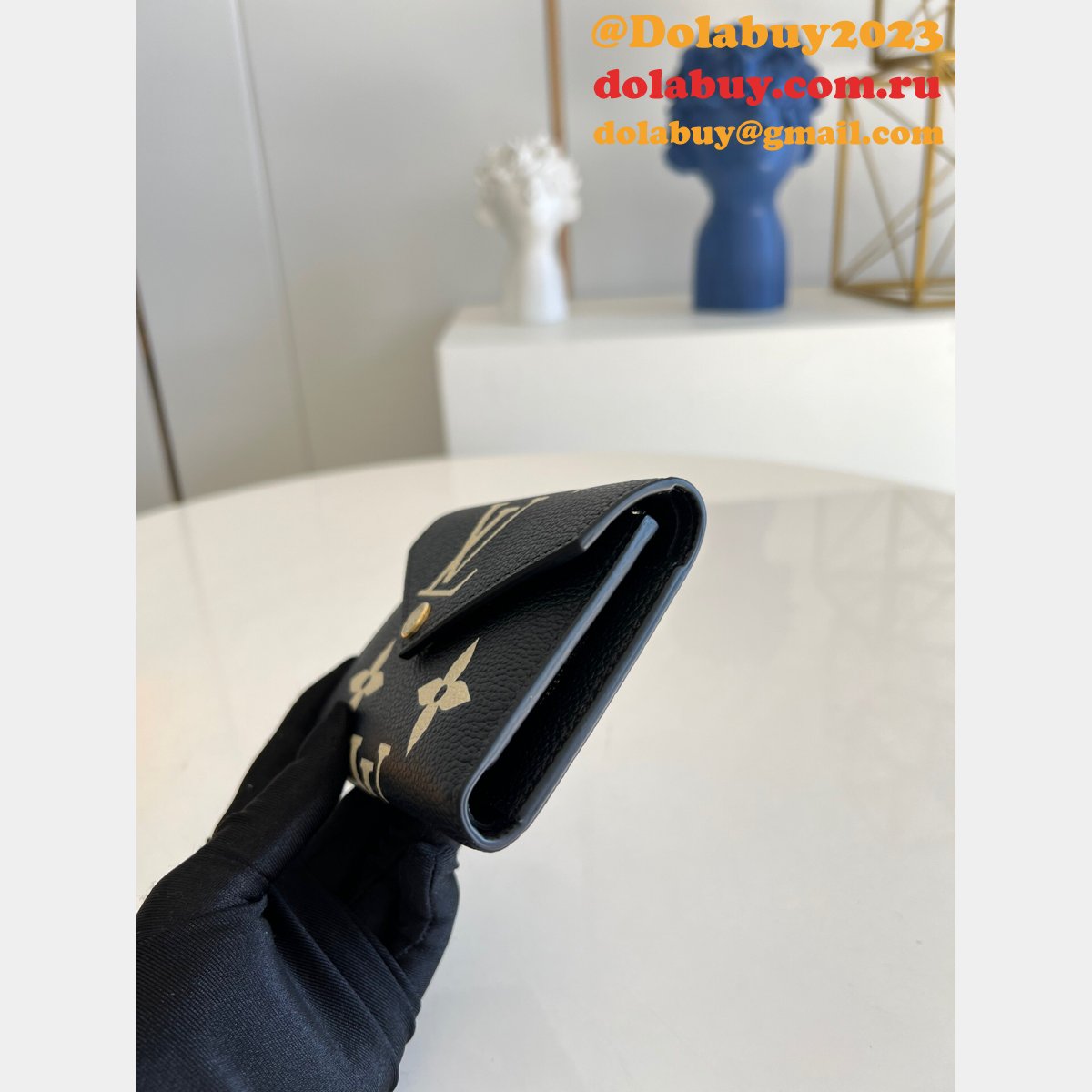 Replica Louis Vuitton Victorine Monogram Empreinte Wallets M80968 Men