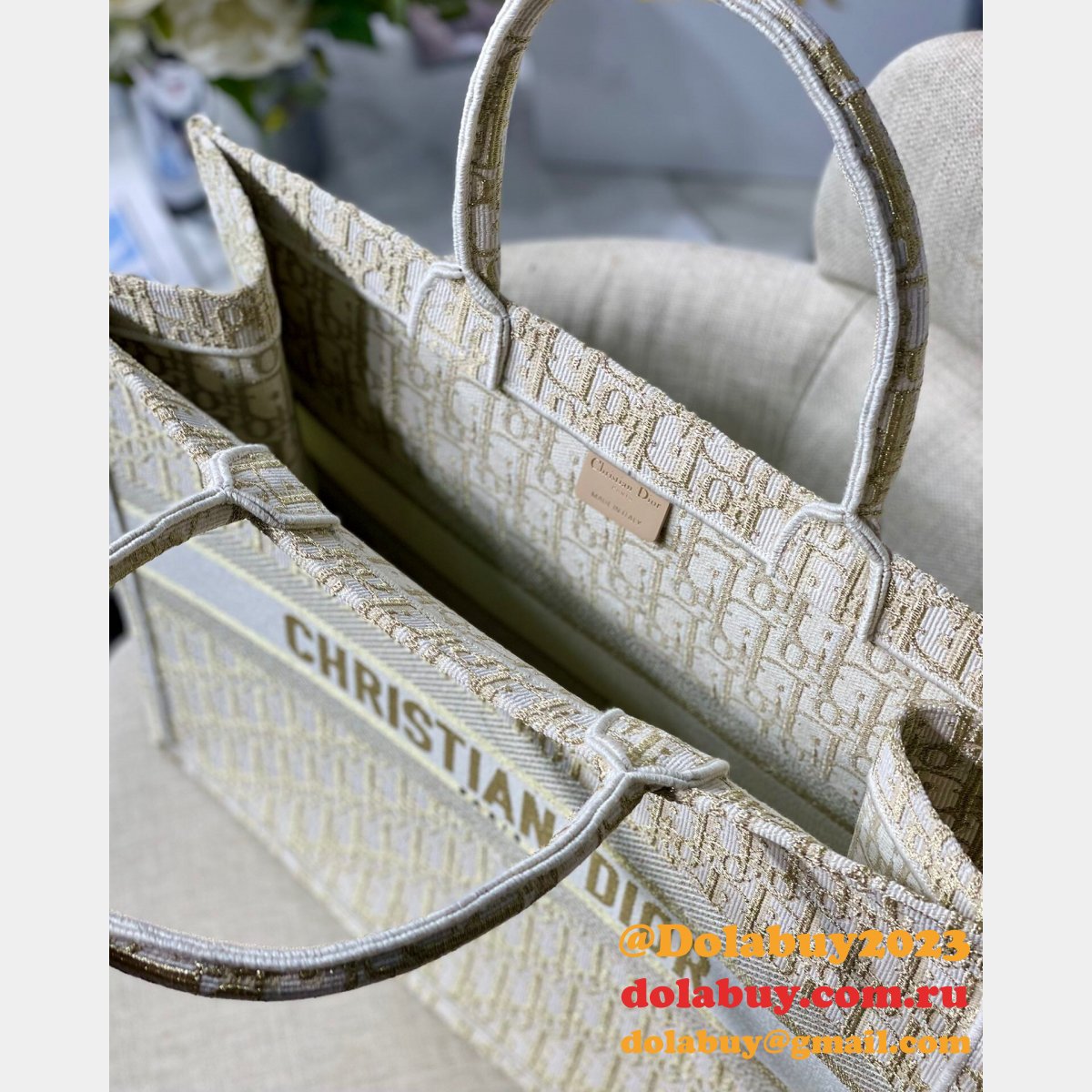 Styles & Where to Buy Dior CD Book Tote Designer Replica Handbags