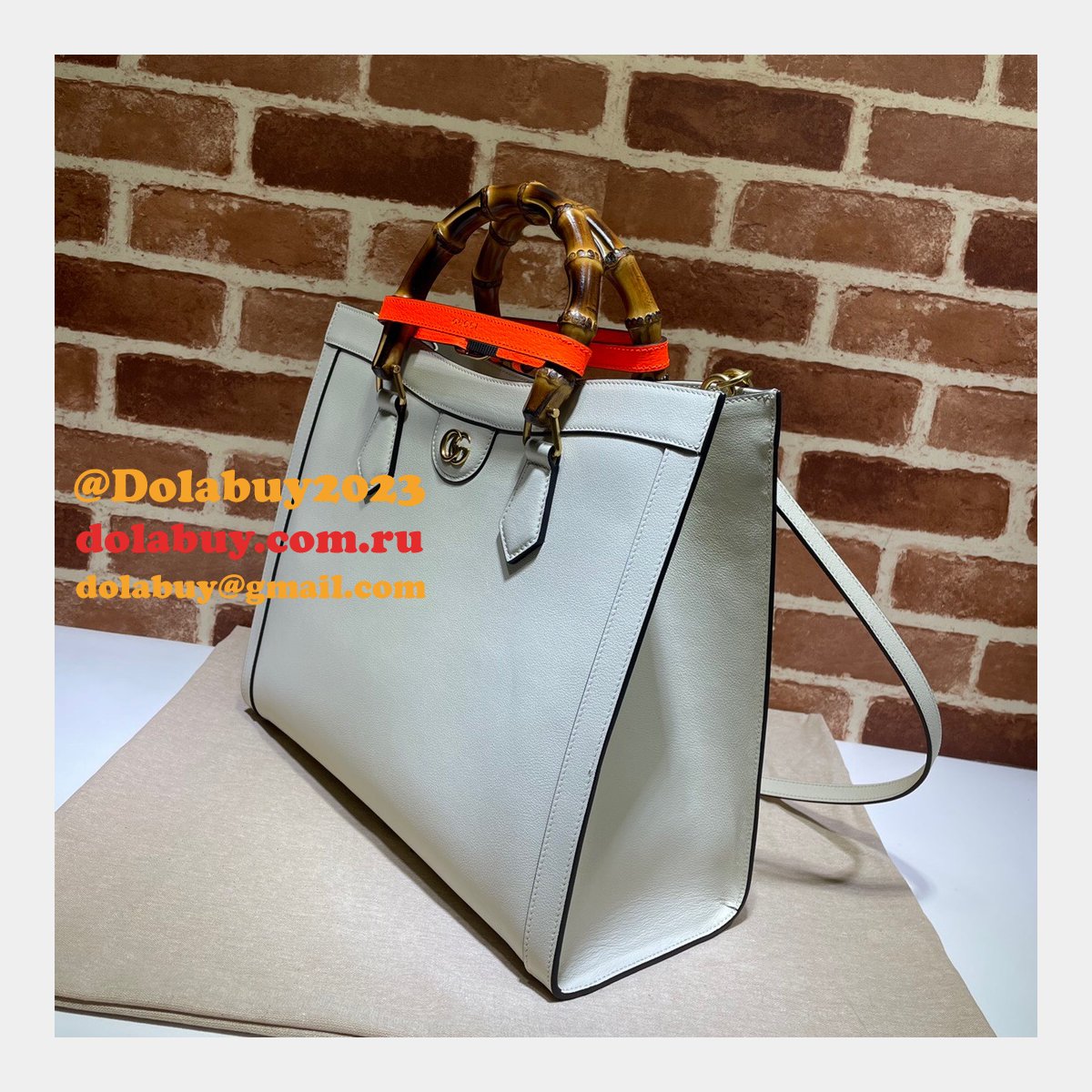 Gucci Best Quality Designer Replica Diana medium tote leather bag