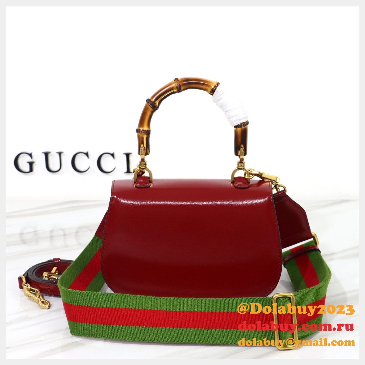 Top Quality Gucci Bamboo 1947 Small Top Handle Bag #675797