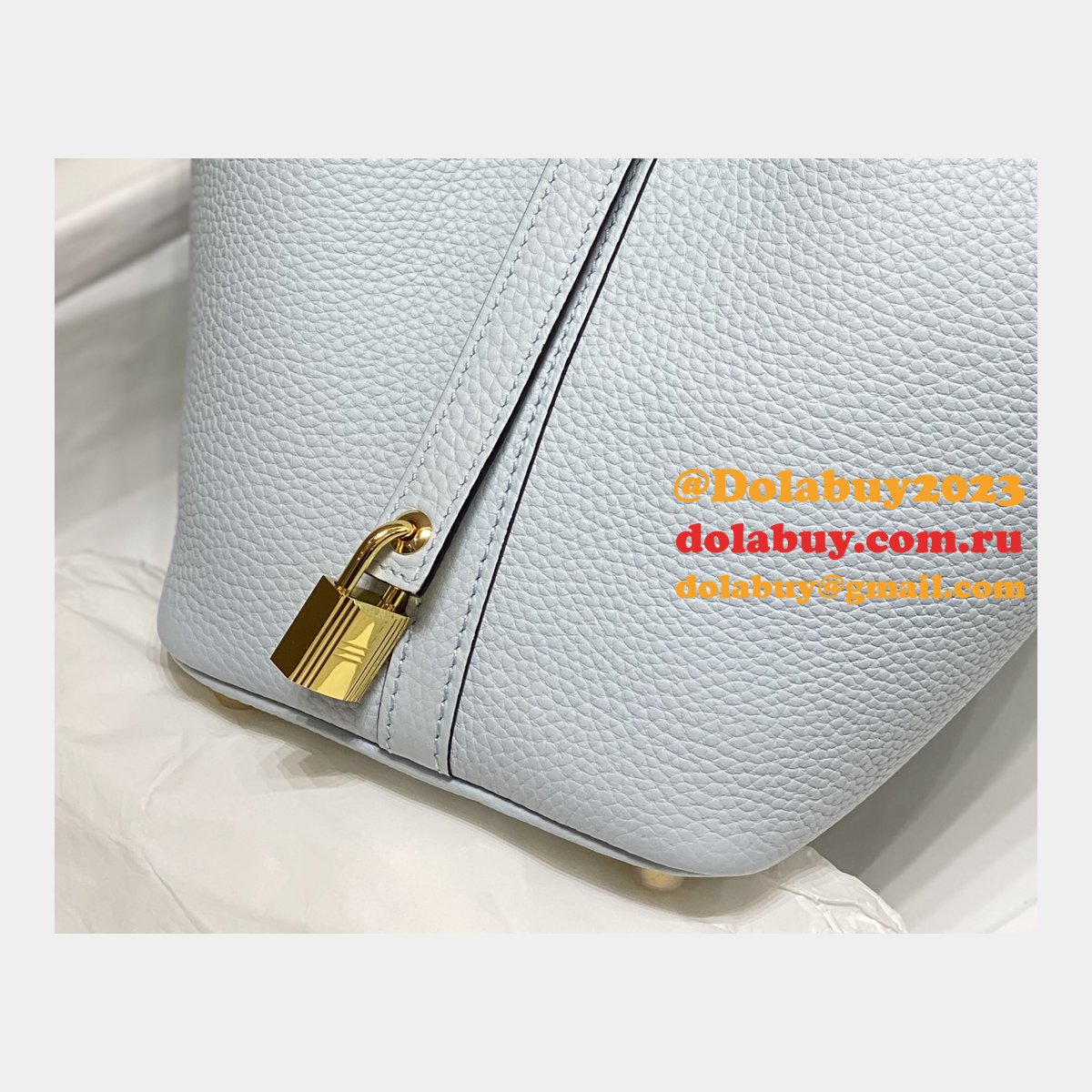 Luxury 7 Star Replica Designer Hermes Picotin 18/22cm Gold Online