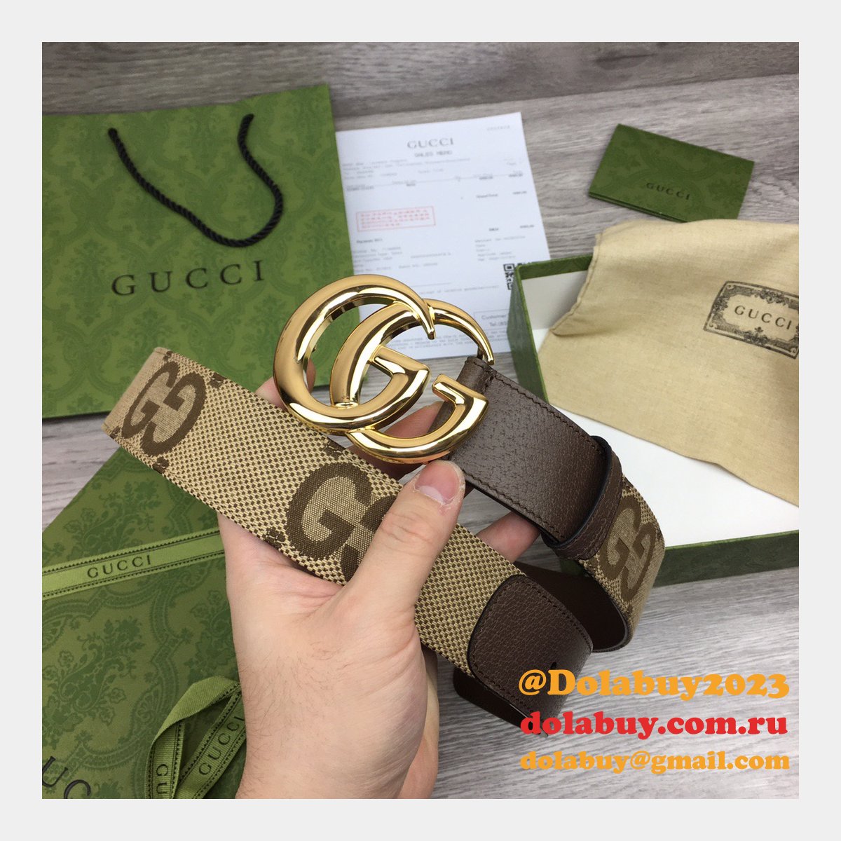 Shop 1:1 Image Mirror Gucci 3.8cm Belts Replica Bags