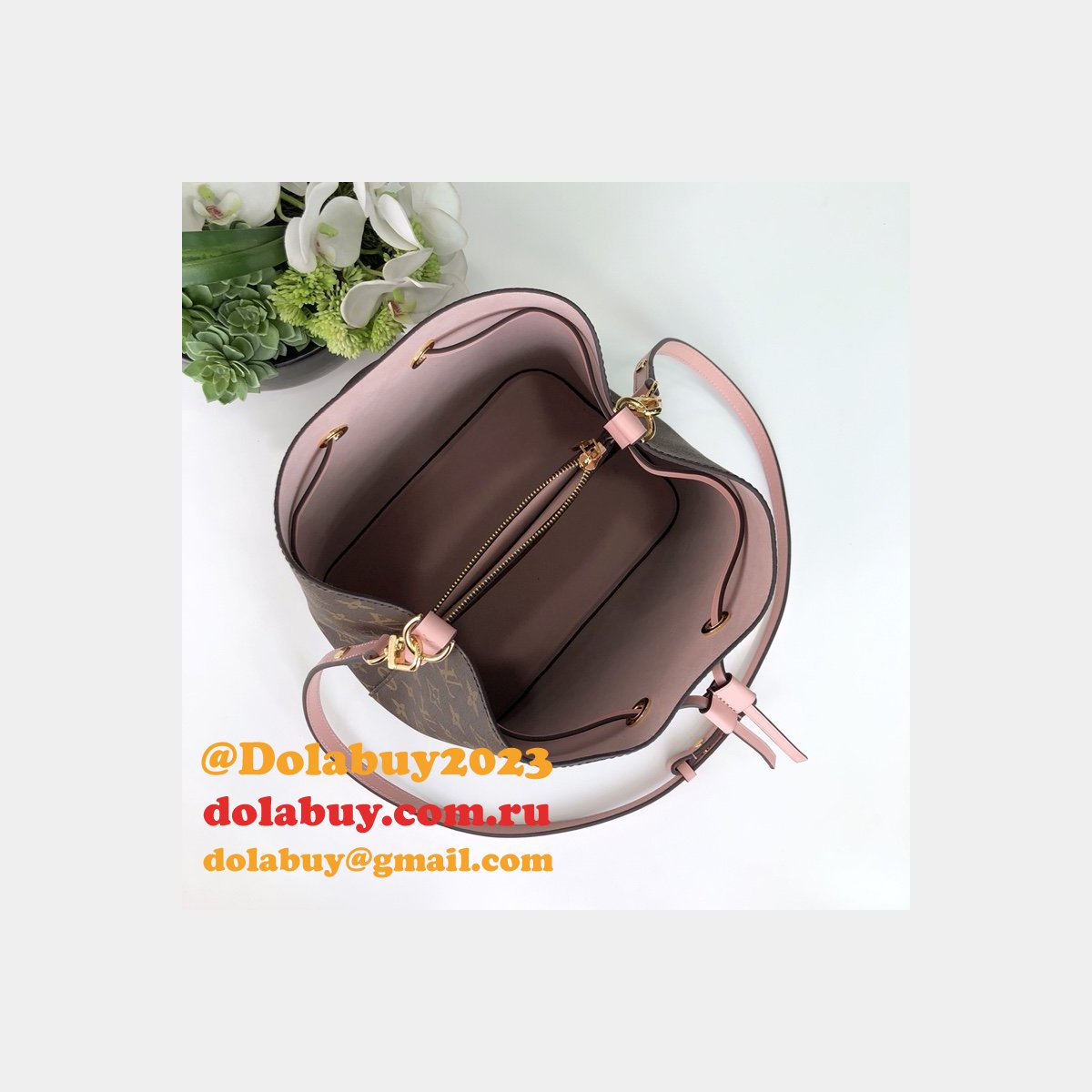 Louis Vuitton Best Monogram Canvas Leather Handbag Neonoe M44022