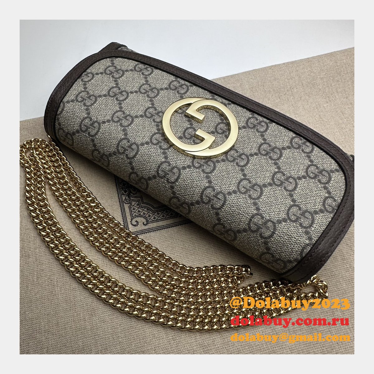 blondie chain wallet 725215 replica G*u*i luxury bag