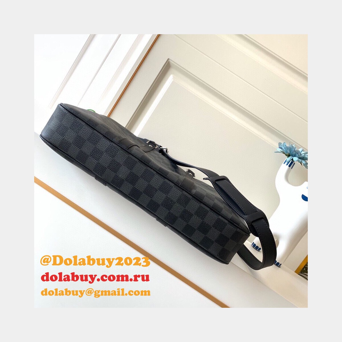 Louis Vuitton Porte-Documents Voyage PM Damier N41478 Graphite Canvas