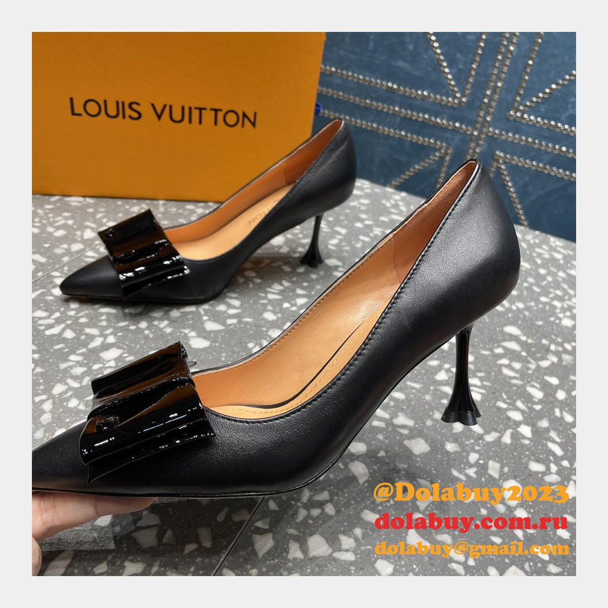Fake LOUIS VUITTON Blossom Pump Fashion shoes