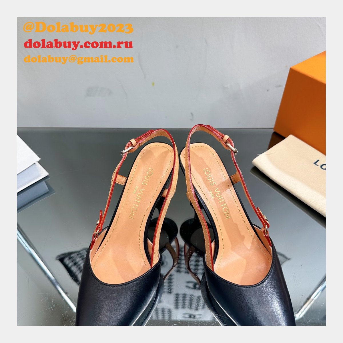 Louis Vuitton 1:1 Mirror Blossom Slingback Pump Shoes