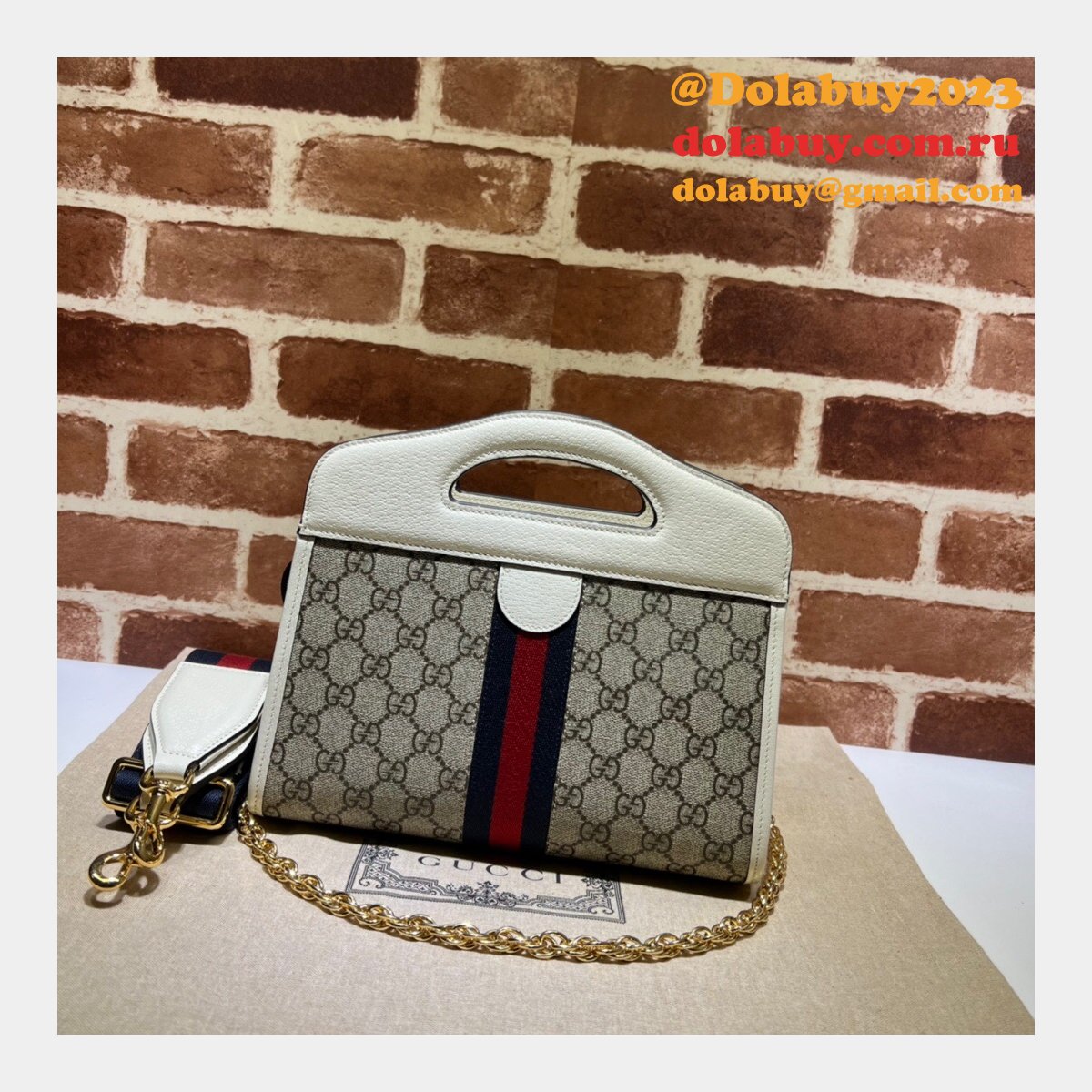 G*u*i 1:1 replica 693724 ophidia small tote with web top handle bag