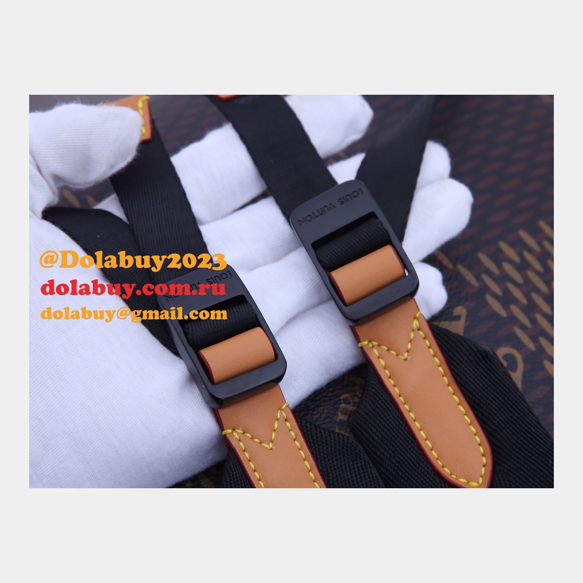 Replica Louis Vuitton Campus Backpack Monogram Nigo N40380 Bag