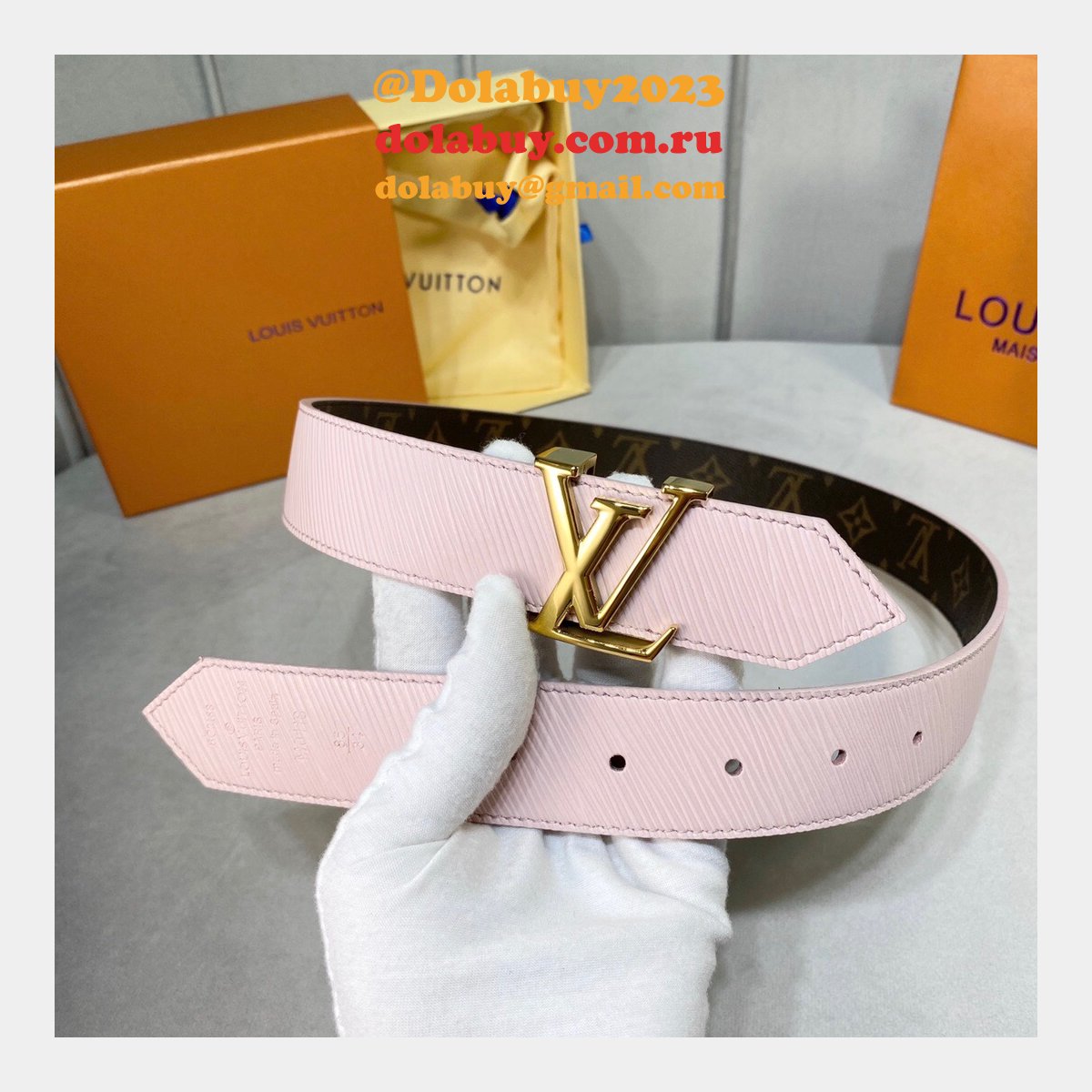 Louis Vuitton Signature Extra Long 35mm Belt Monogram Eclipse Canvas