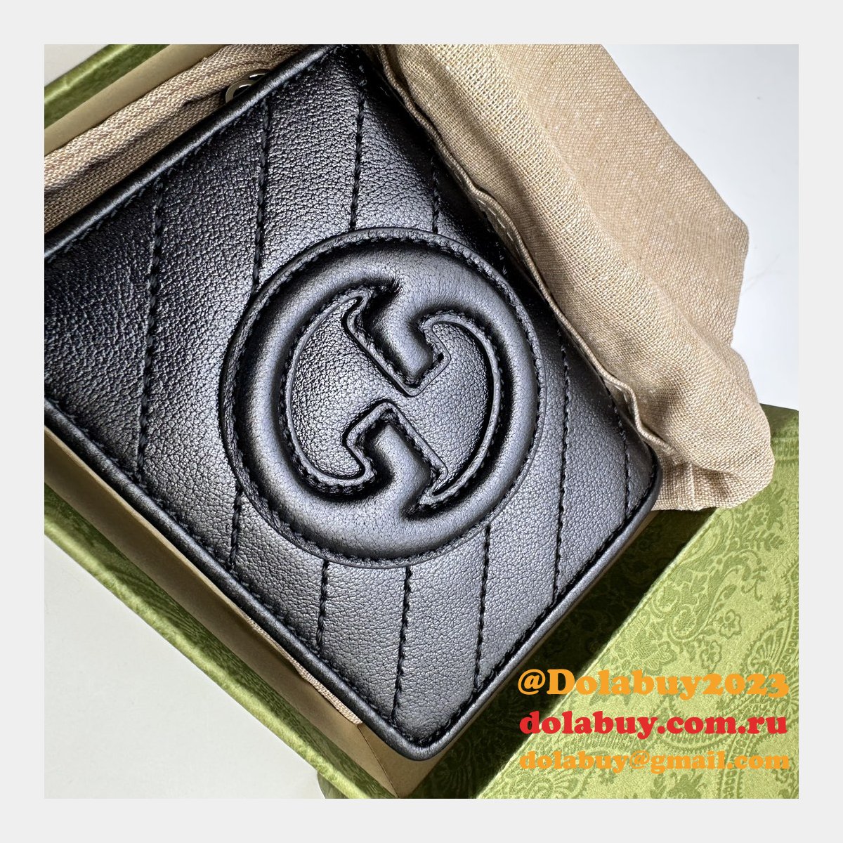 Gucci Luxury Replica Blondie Card Sase Inspired Wallet 760317