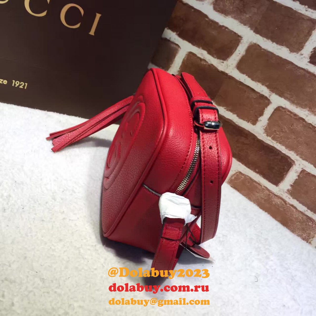 aaa+ G*u*i replicas soho small leather disco 308364 bag