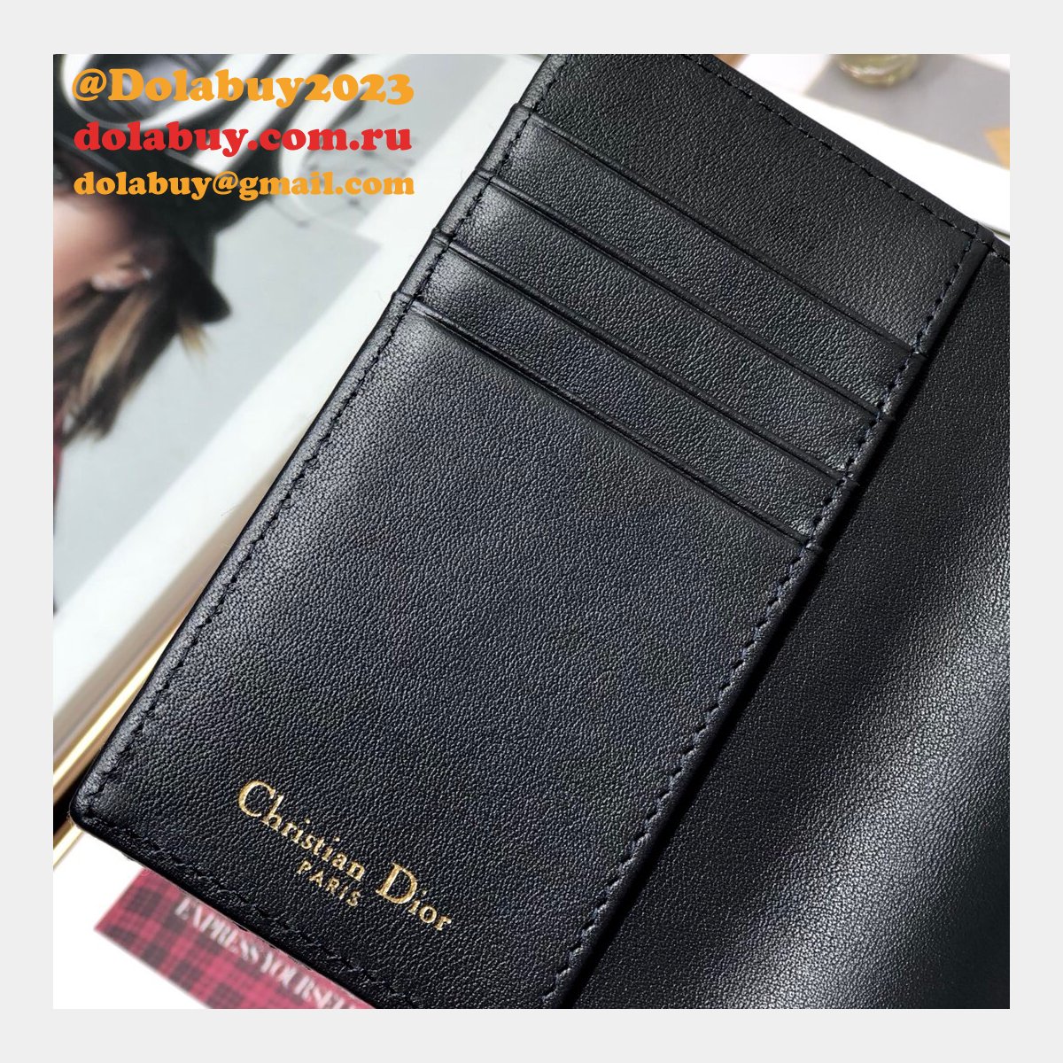 AAA+ Replica Dior Passport Holder