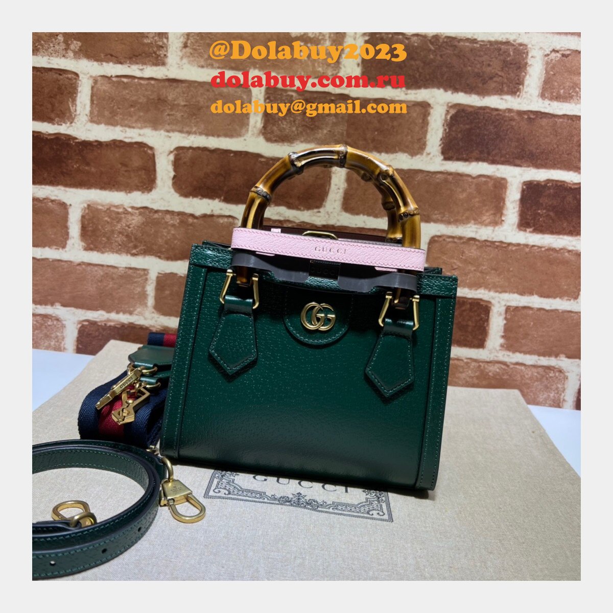 Gucci designer replica 702732 Diana mini tote bag leather